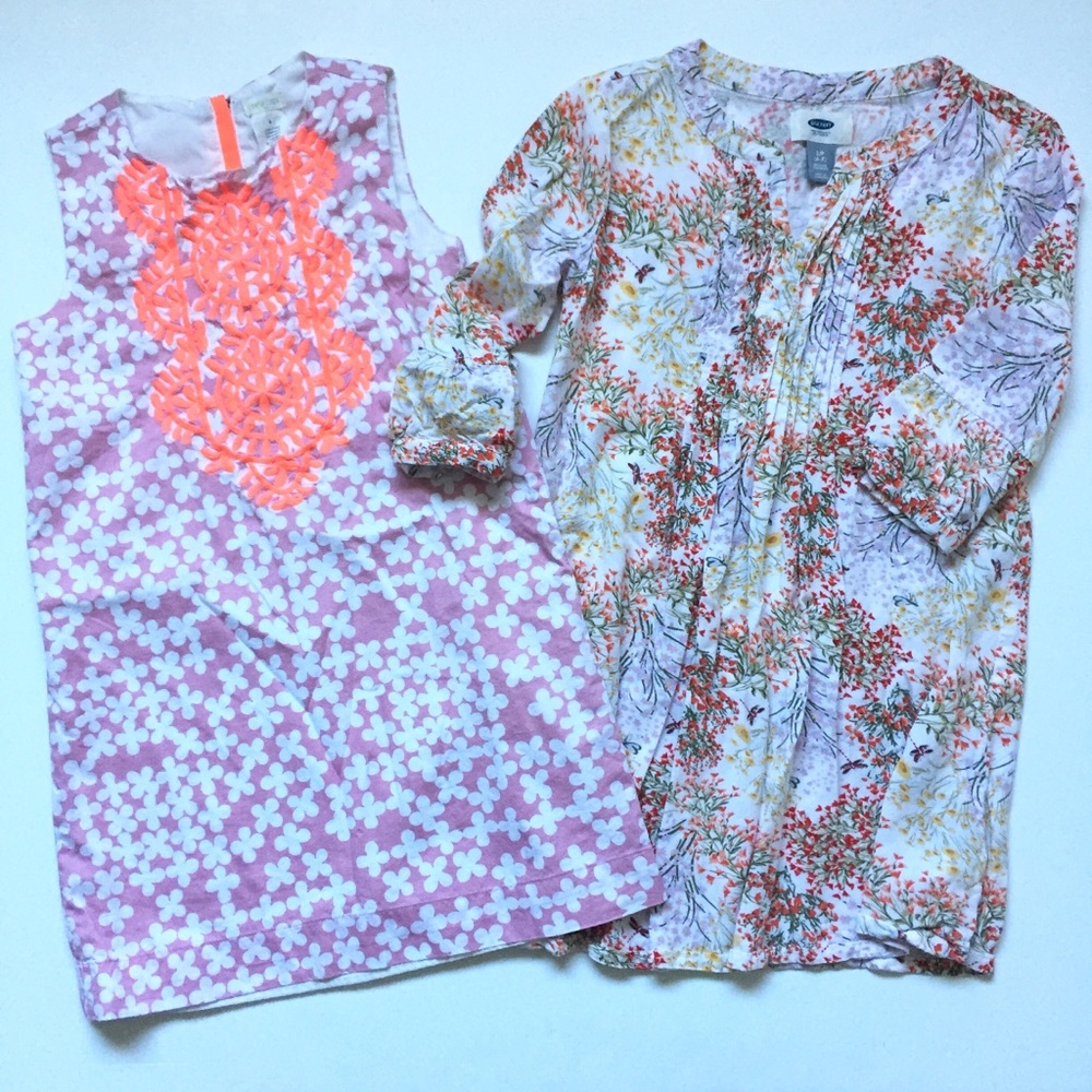 Pair/Lot of Girls 5T Boho Dresses